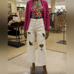 Zara Basic Ripped Jeans